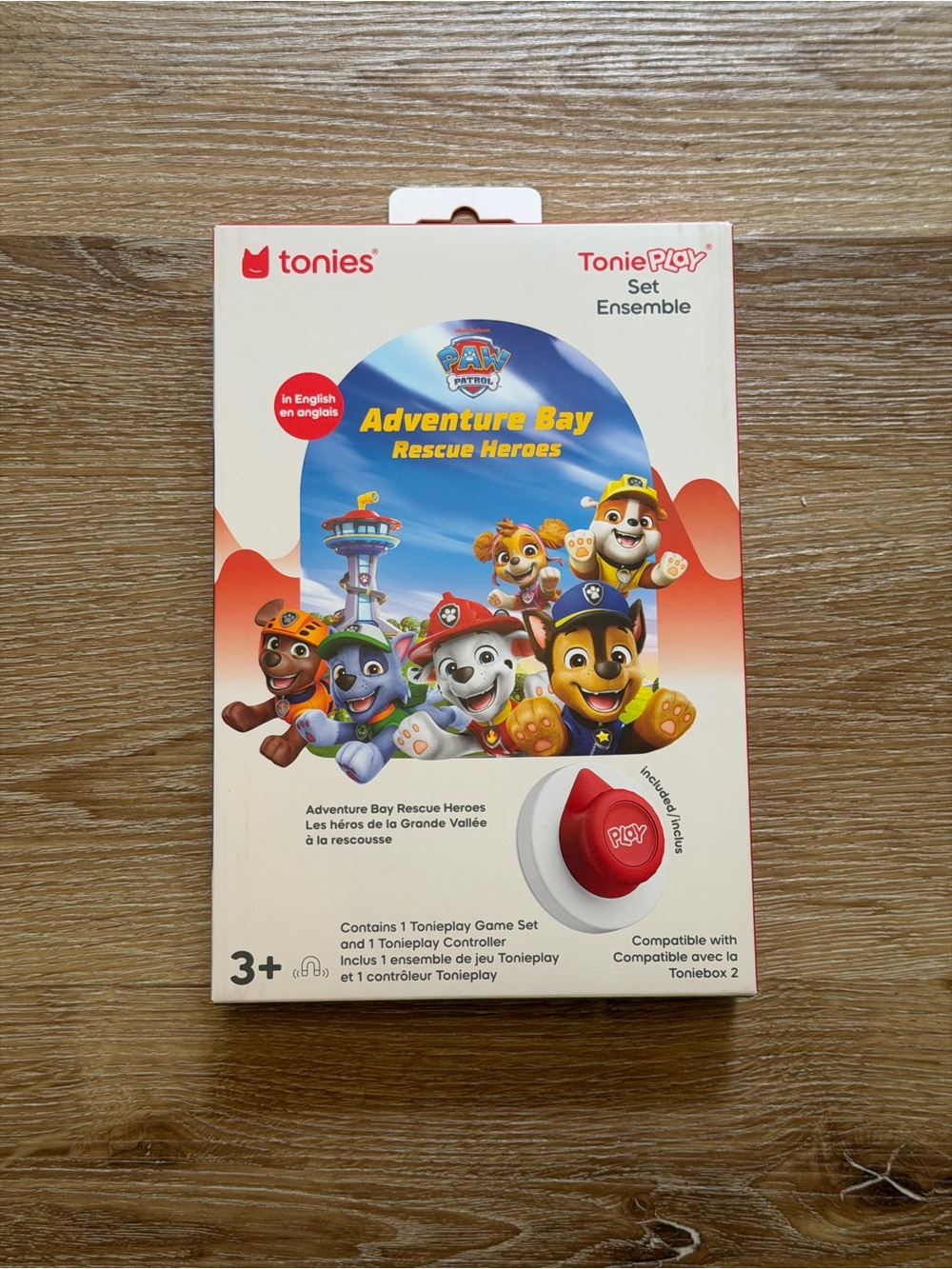 Tonies Paw Patrol Toniebox 2 Tonieplay Adventure Bay Rescue Heroes Set - Red